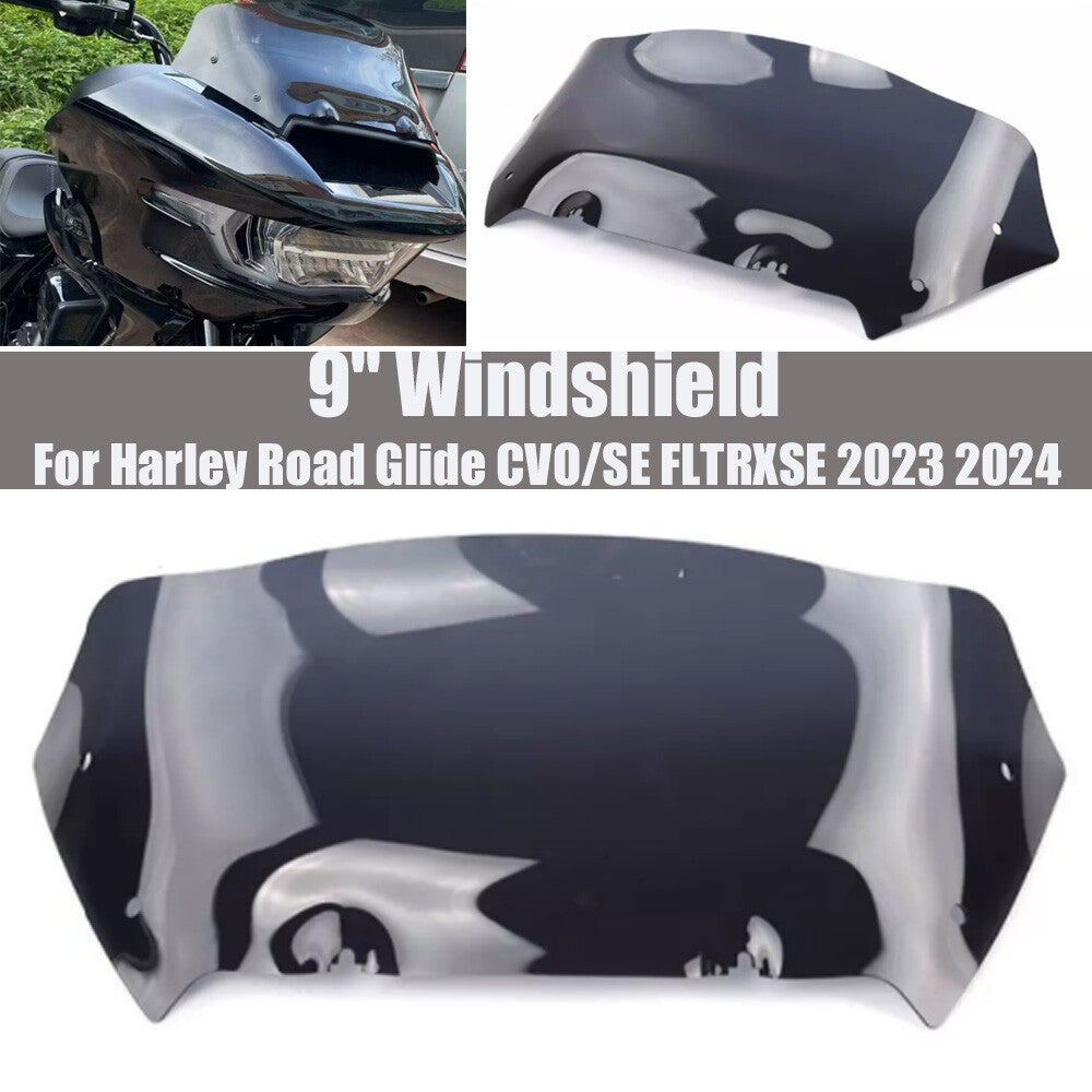 9-inch smoke-proof windshield suitable for Harley Road Glide CVO/SE FLTRXSE 2023 2024- n