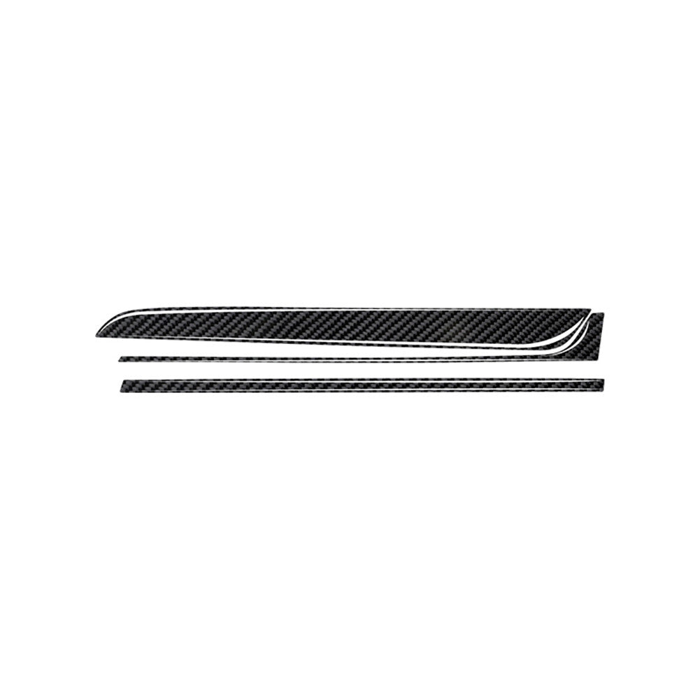 2Pcs Carbon Fiber Ineterior Front Door Pull Cover Trim For Fiesta 2011-2015 v