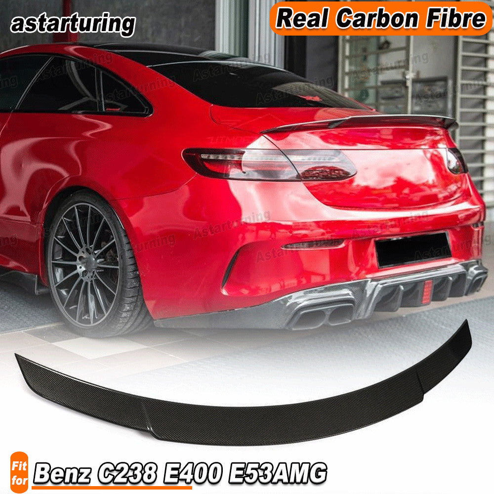 for Mercedes-Benz C238 E300 E53 2016-23 REAL Carbon Rear Trunk Spoiler Wing