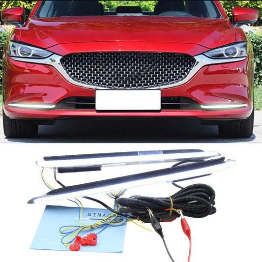 for Mazda 6 2019-2021 LED Fog Lamp Daytime Running Light turn signal DRL 2PCS n
