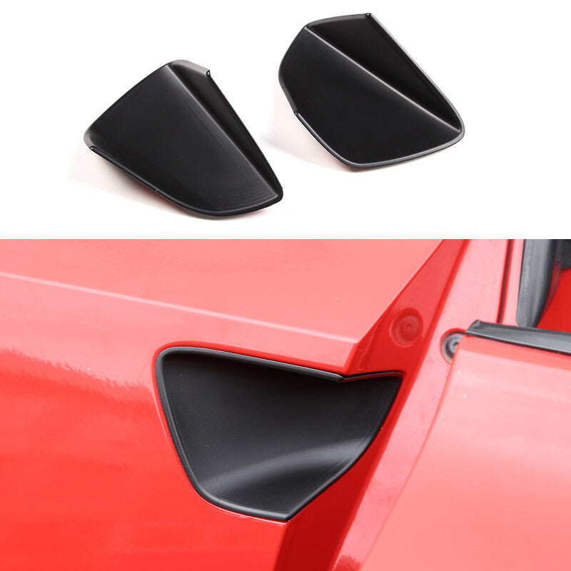 Matte black protective trim on body door handle cups for 2014-19 for Corvette C7