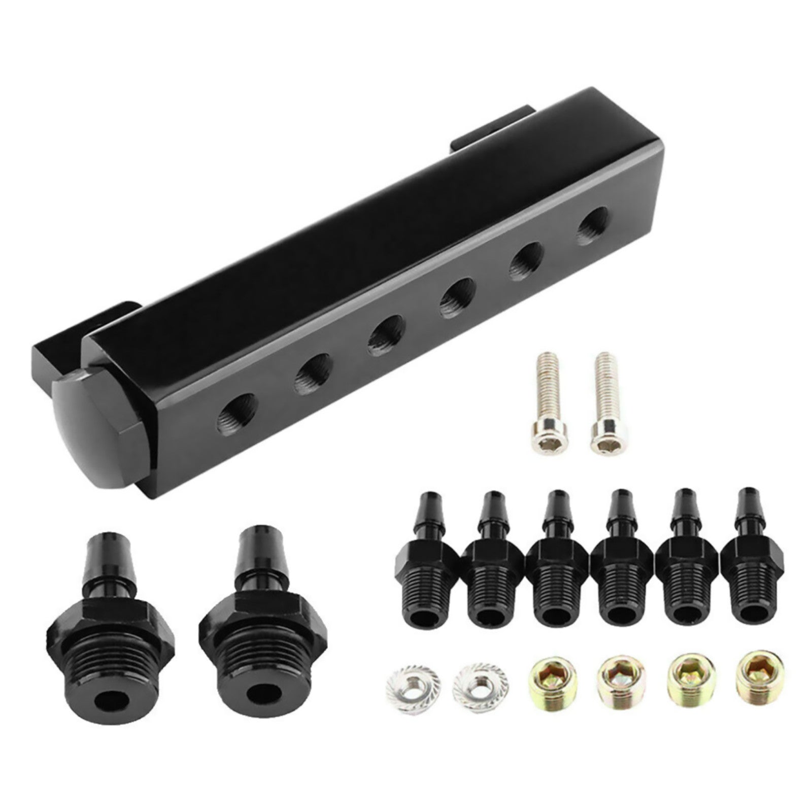 Black Vacuum Manifold Kit Durable Turbo Wastegate Boost Block Intake Manifold