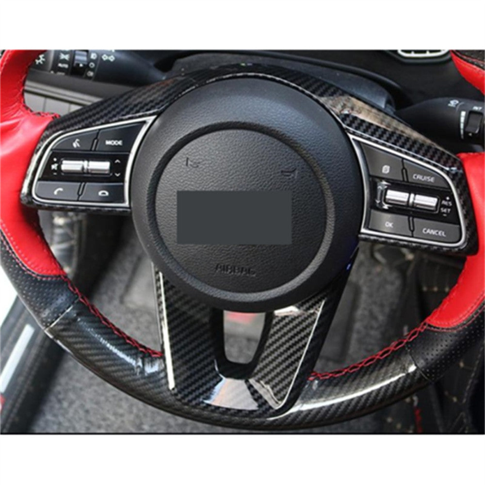 Carbon Fiber PU Rear Door Trunk Lid Tailgate Sticker for Corolla 2019-22 v
