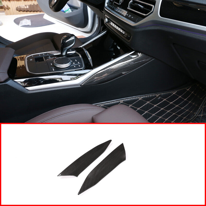 ABS carbon fiber fog lamp switch frame decorative cover suitable for Corvette C5 1998-2004- v