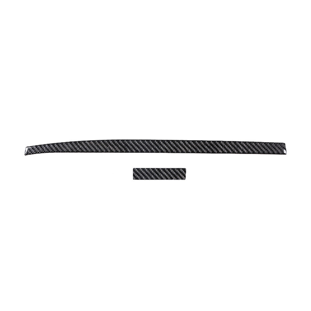 2Pcs Carbon Fiber Passenger Dashboard Cover Trim for Chrysler 200 2015-2017