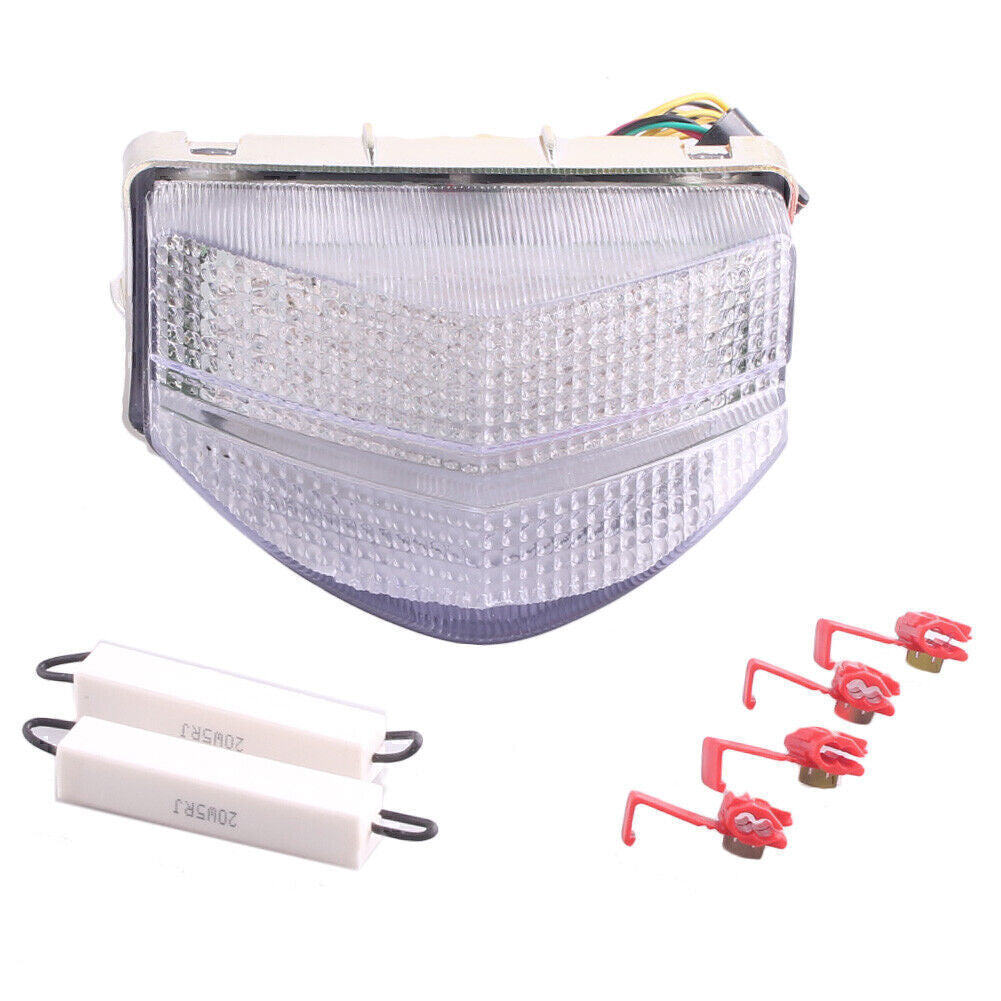LED Tail Lamp Rear Taillight Running Light Clear Lens Fit for Honda CBR600 F4I 01-03 Q