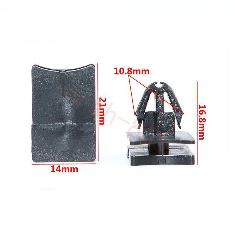 10 Pcs Car Rocker Panel Moulding Clips Lower Black Molding Retainer for Nissan Q