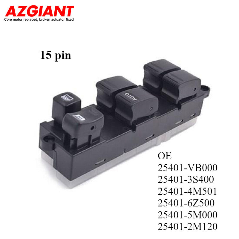 The front left driver's side power window switch is compatible with 2000-2006 for Nissan Sentra