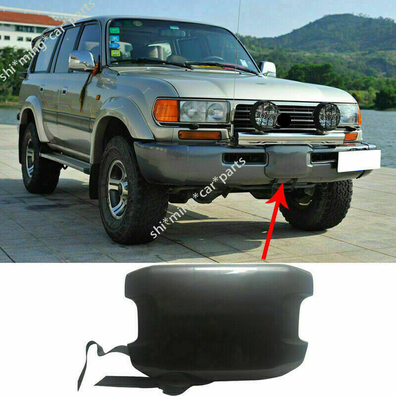 for Toyota for Land Cruiser LC80 FZJ80 1992-1997 Black Front Bumper Winch Cover Trim