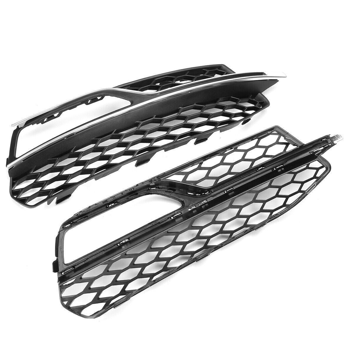 for Audi A3 S-line S3 2013-2017 Pair Fog Light Cover Grill Lower Bumber Grilles Q