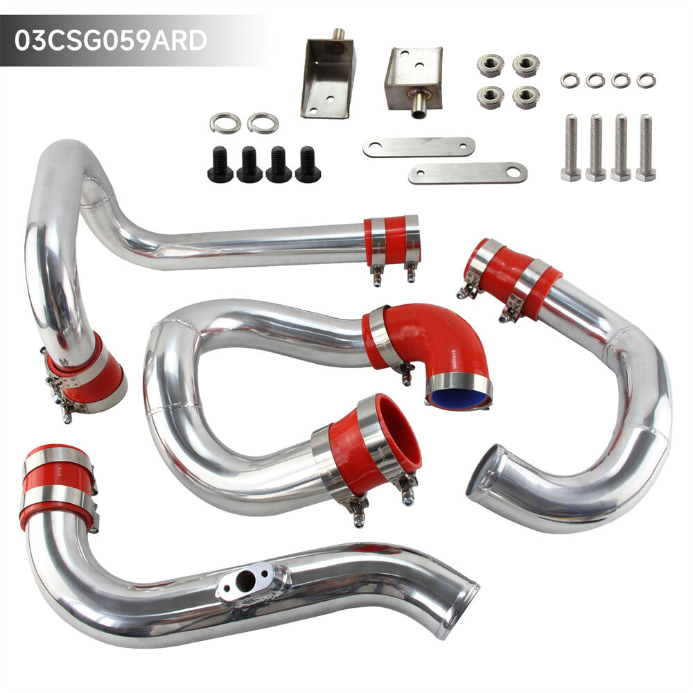 Front Mount Aluminum Intercooler Piping Kit for Hyundai for Genesis 2.0T 10-12 Red