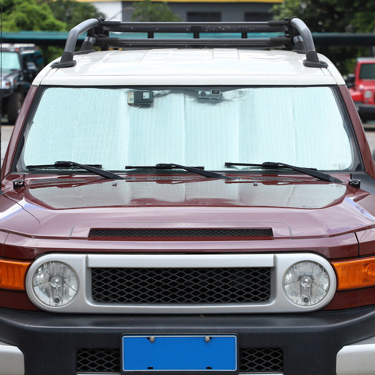 Car windshield and windshield sunshade for Tacoma 2016-2022 in the United States- v