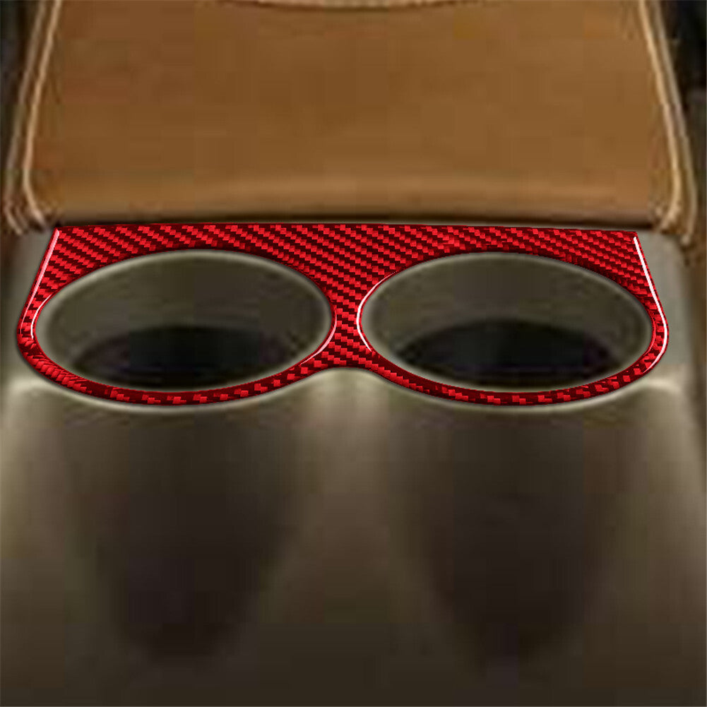 Red Carbon Fiber Interior Radio With CD Cover Trim For F150 FX4 2004-2008 B v