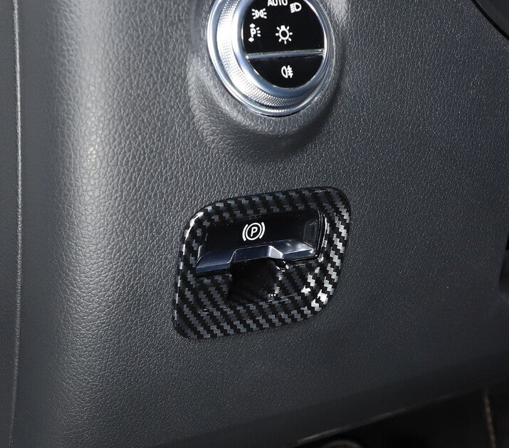 ABS carbon fiber electronic parking brake trim frame for 2022 C-Class - n