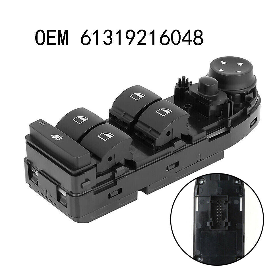 for BMW 1series Power Window Master Control Switch driver side 61319216048 BLACK