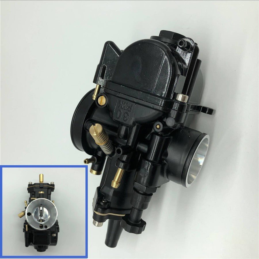 30mm Carburetor For Dirt Bike PWK Racing Flat Side Carb Scooter ATV Go Kart Pit Q