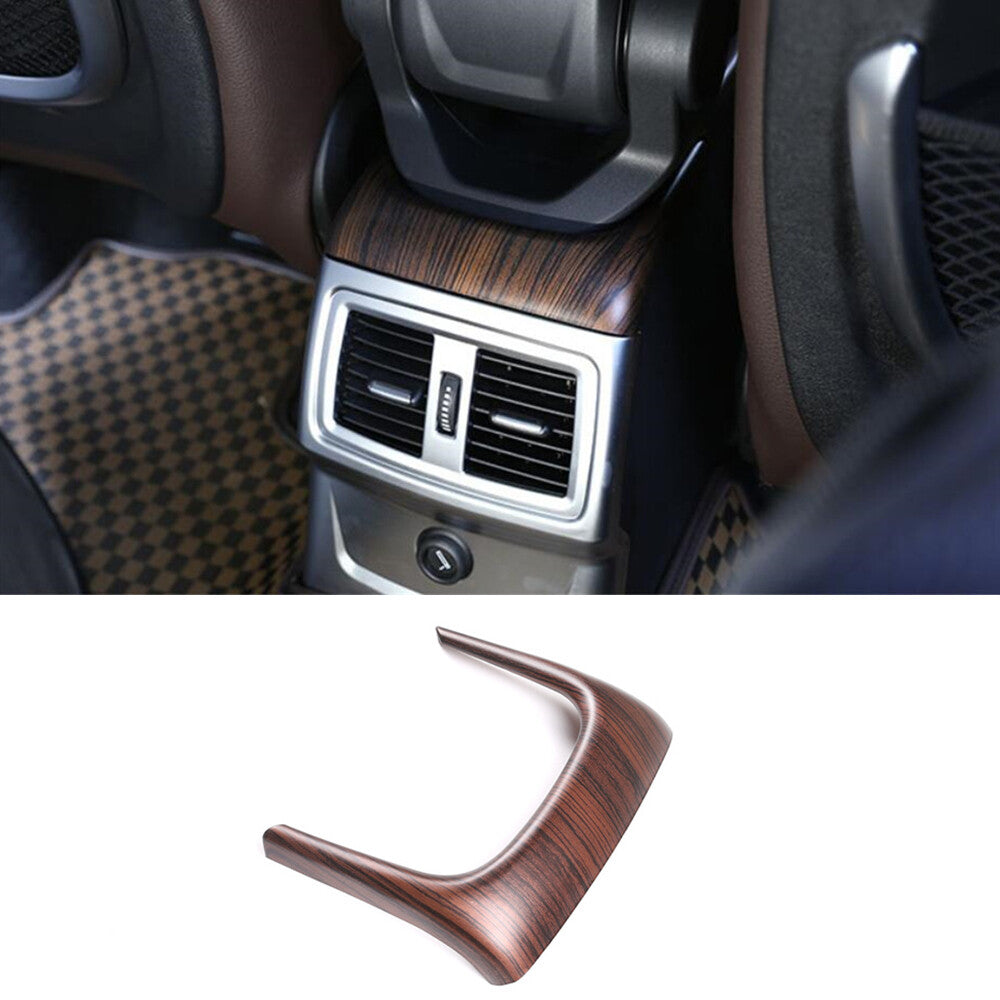 Pine Grain ABS Armrest Box Rear U-shaped Cover for BMW X1 F48 2016+ X2 F47 18-22