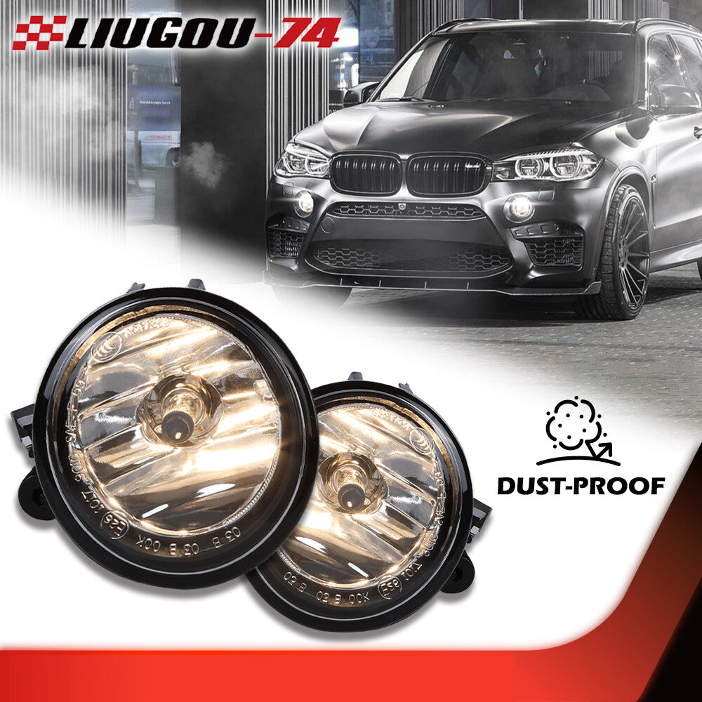 1 pair of front fog lamps with bulbs is suitable for X5 F15 2014 2015 2016 2017 2018- v