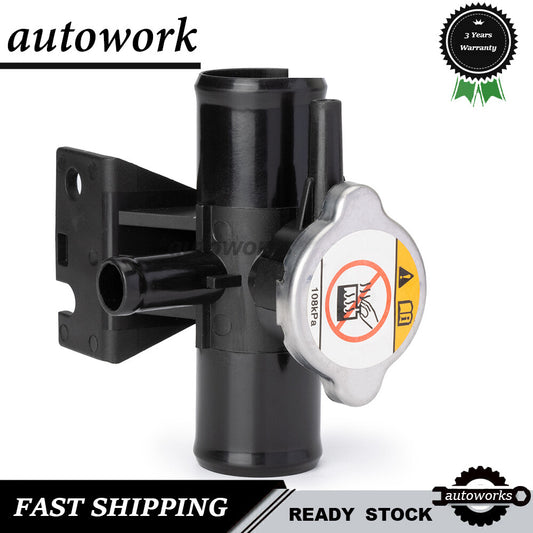 Radiator Coolant Filler Fill Neck w/Cap For 2008-15 for Mitsubishi Lancer 2.0L 2.4L