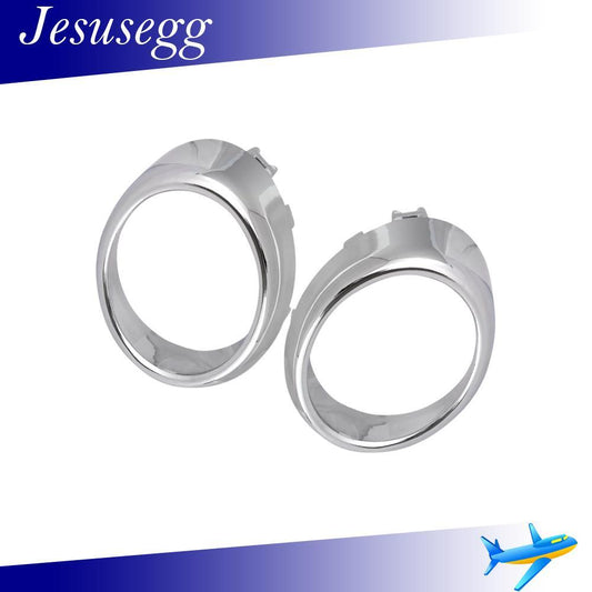 2X For 2010-2014 G25 G37 M37 M56 Q70 Left+Right Chrome Trim Bezel Ring Fog Lamp