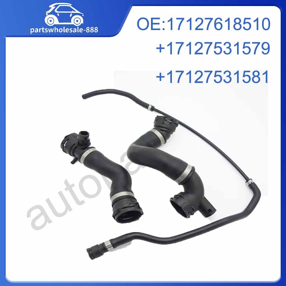 3pcs Set Lower Upper Radiator Coolant + Vent Line Hose for BMW 325i 328i 330i
