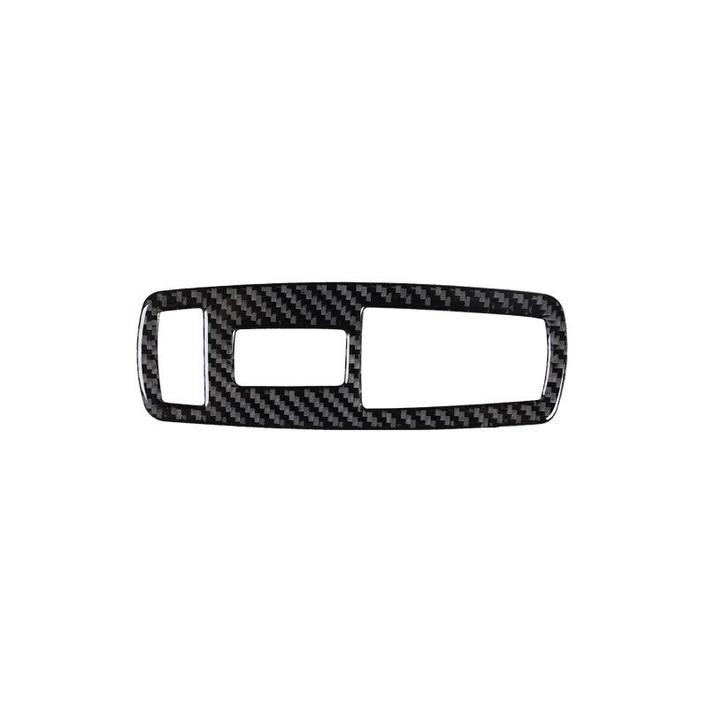 2Pcs Red Carbon Fiber Interior Driver Dashboard Cover Trim for Audi Q7 2016-2019 v