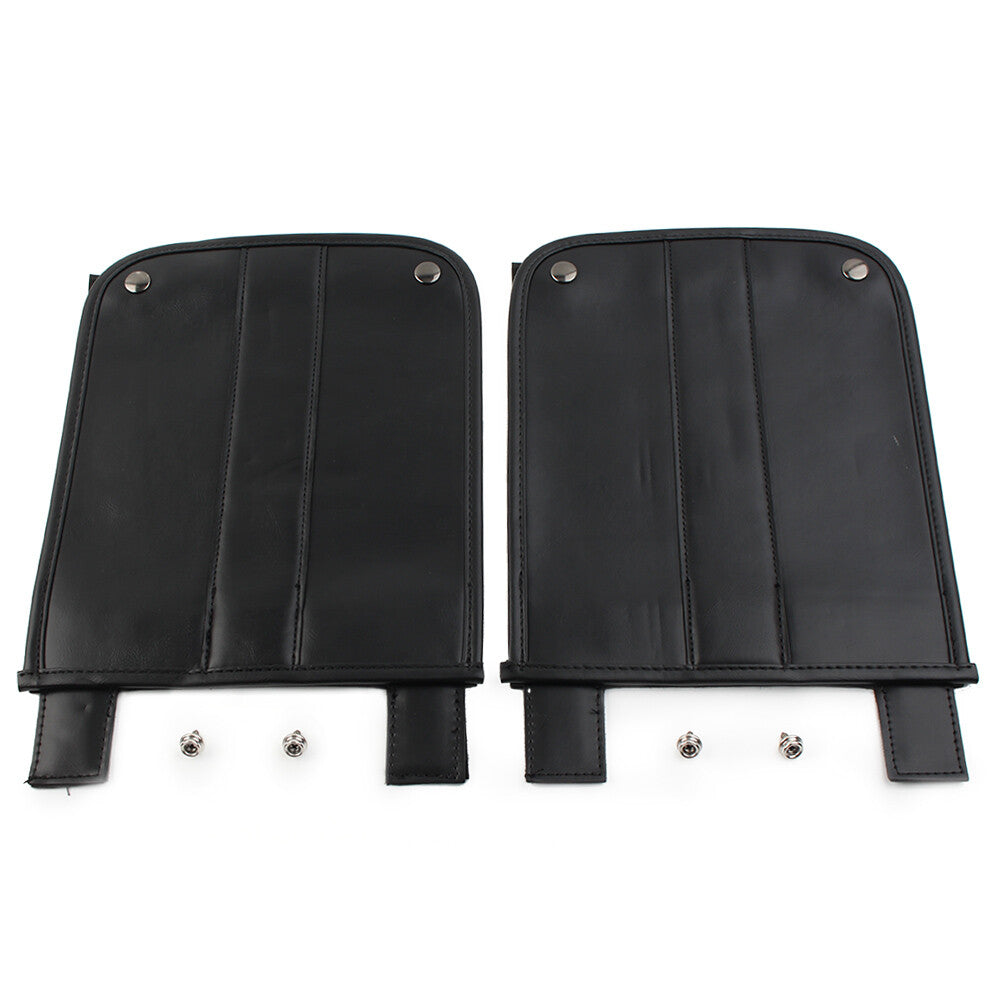 PU Leather Universal Trike Rear Fender Bra for Harley Roadsmith Motorcycle Black