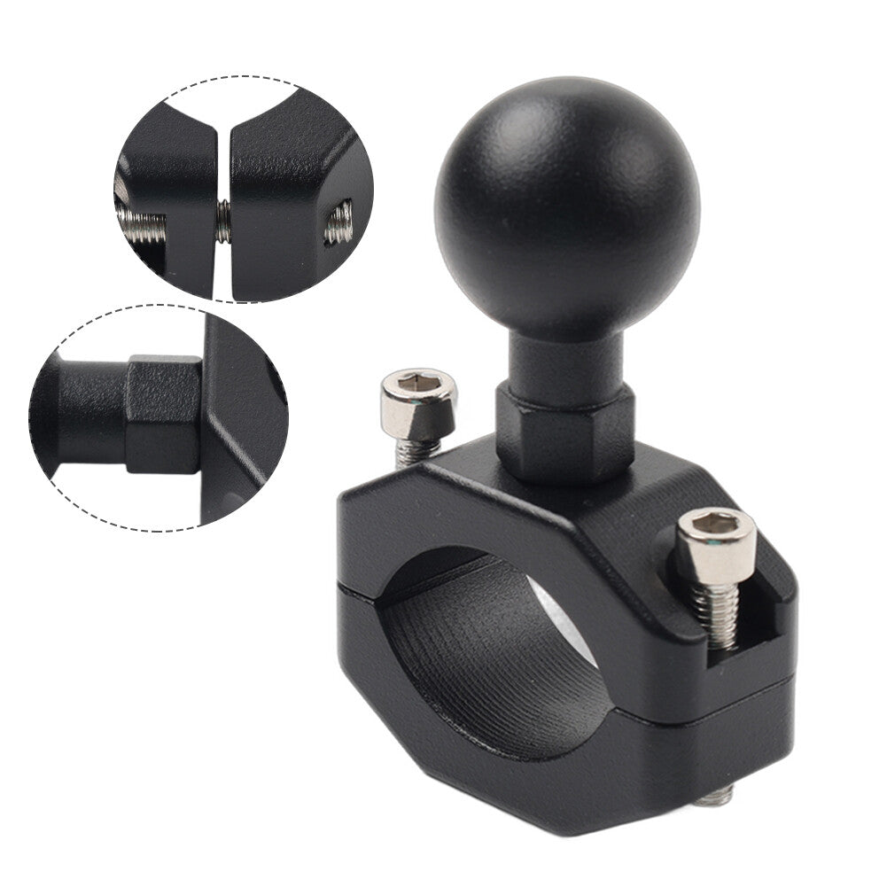 Motorcycle Handlebar Ball Head Base GPS Phone Holder Bracket Clamp Stand