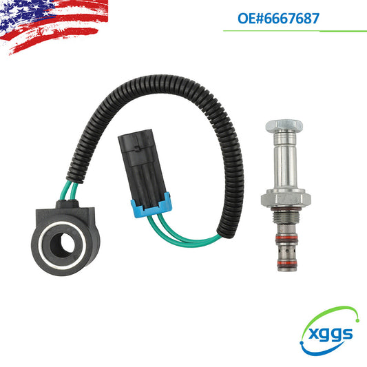 6665004 Solenoid valve element For Bobcat T110 T140 T180 T190 T200 T250 T300