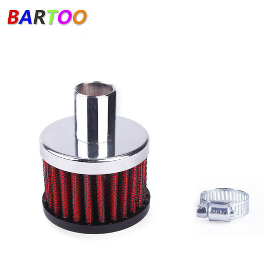 Filter Crankcase Breather Clamp On Round Chrome 3/4 in inlet Q
