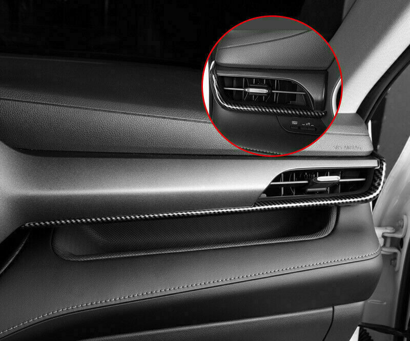 for Toyota Highlander 2020-23 Carbon Fiber Dashboard Center Console Strip Trim