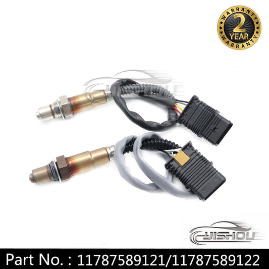 Oxygen (O2) sensors 11787589121 and 11787589122 are suitable for BMW F20, 125i, F30, F35, 328i, X1, E84, and X3.