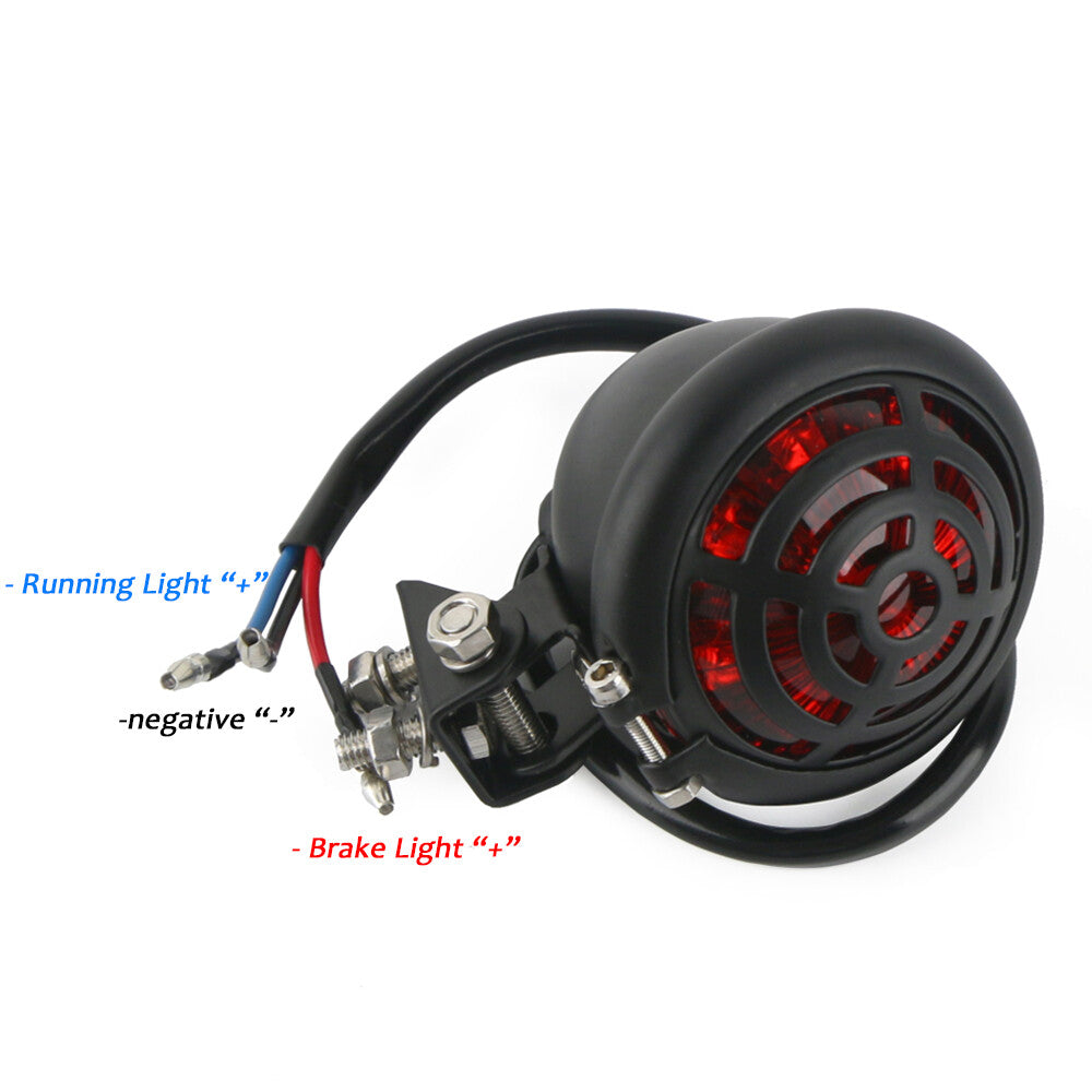 Motorcycle LED Rear Tail Light Brake Stop Running Lamp For Cafe Racer Bobber