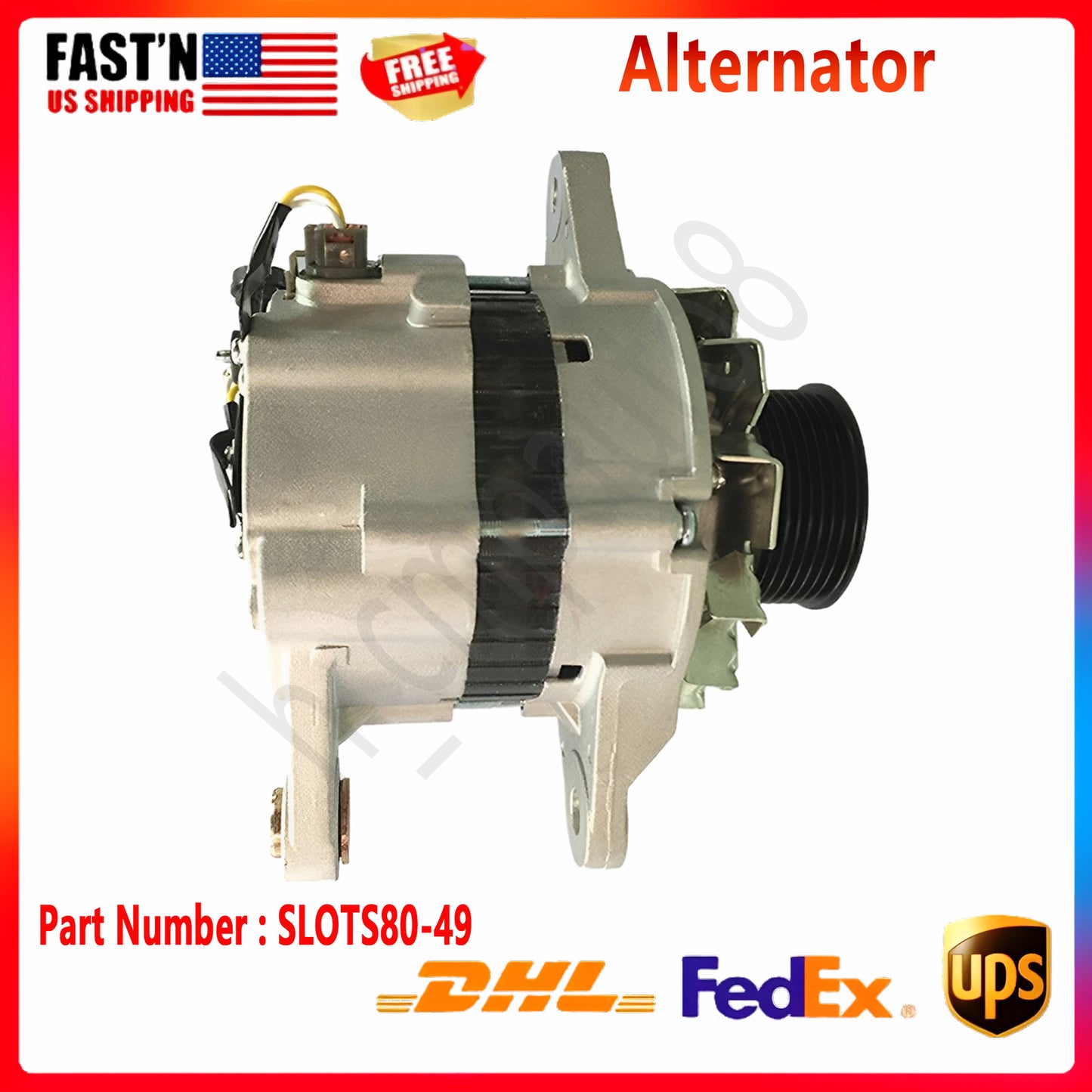 Generator for Caterpillar E320D E320C CATERPILLAR 12PK SLOTS80-49