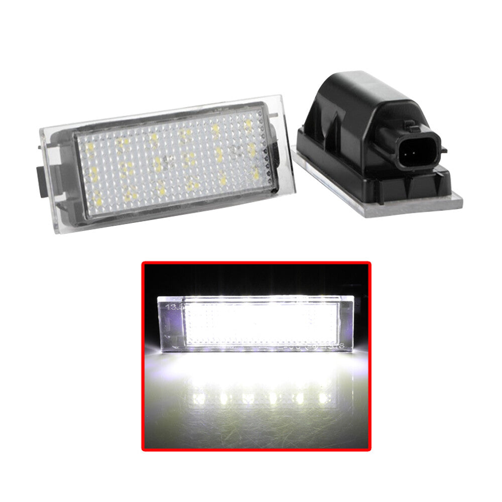 2X License Number Plate LED Light Lamp Rear For Twingo Megane Vel Satis for Clio Q