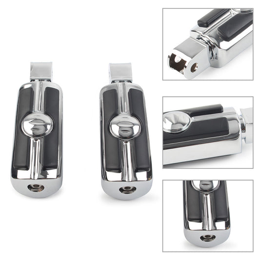 2x Foot Pegs Footrests Footpegs Chrome for Honda Magna VF750 Shadow VT1100 Sabre