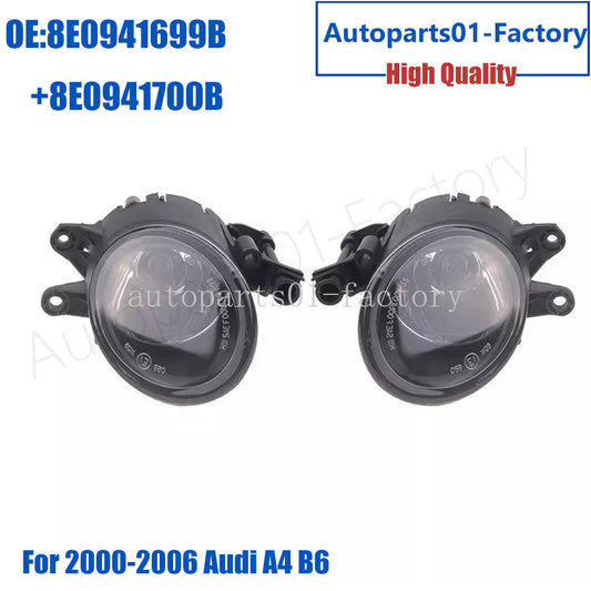 1Pair Front Left Right Fog Light Fog Lamp for 200-2006 for Audi A4 B6 8E0941699B