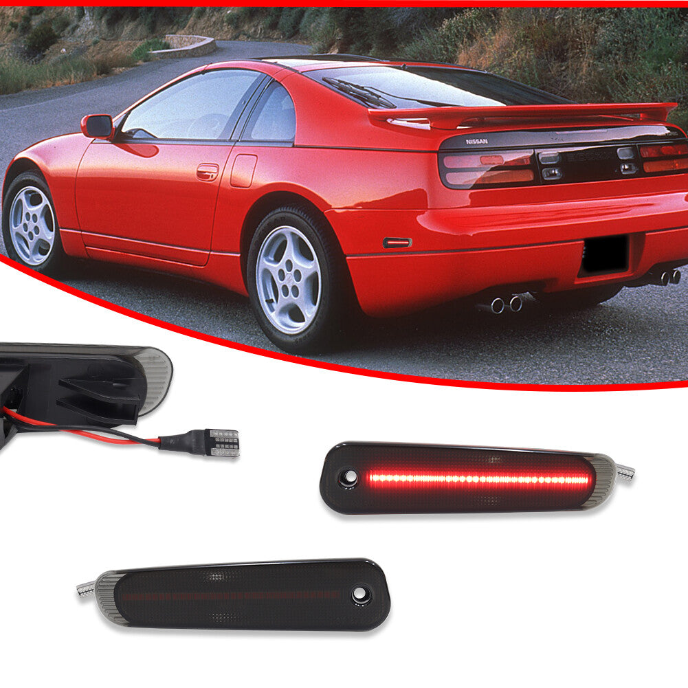 Plug and Play Red LED Rear Side Marker Light for 1990 - 1996 for 300ZX Z32- v