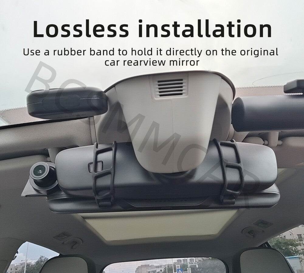 Car Rearview Mirror Driving Recorder Bluetooth For Wireless CarPlay Android Auto