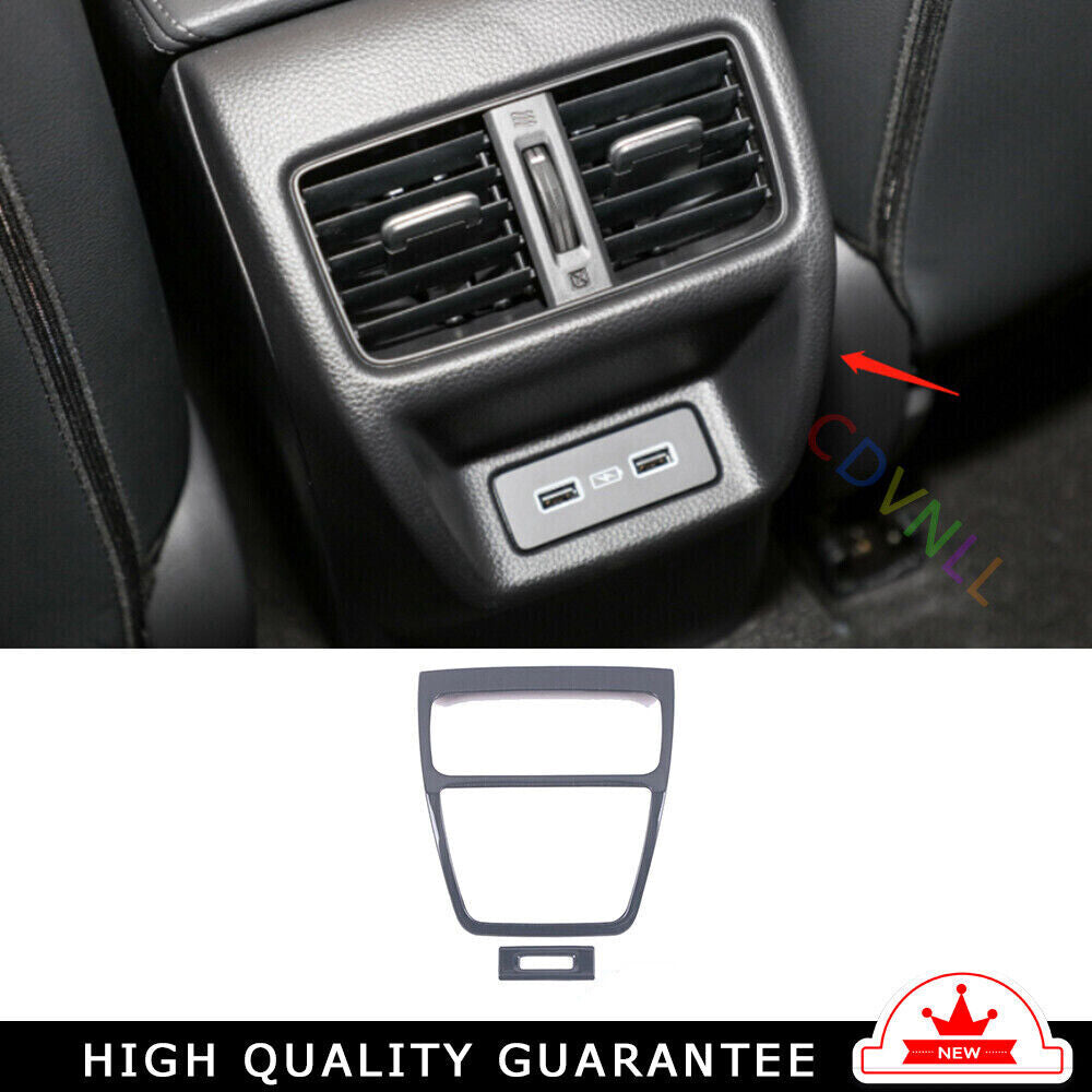 Rear Air Outlet Vent Frame Trim for Honda for Civic 11th 2022-2023 up Black Titanium