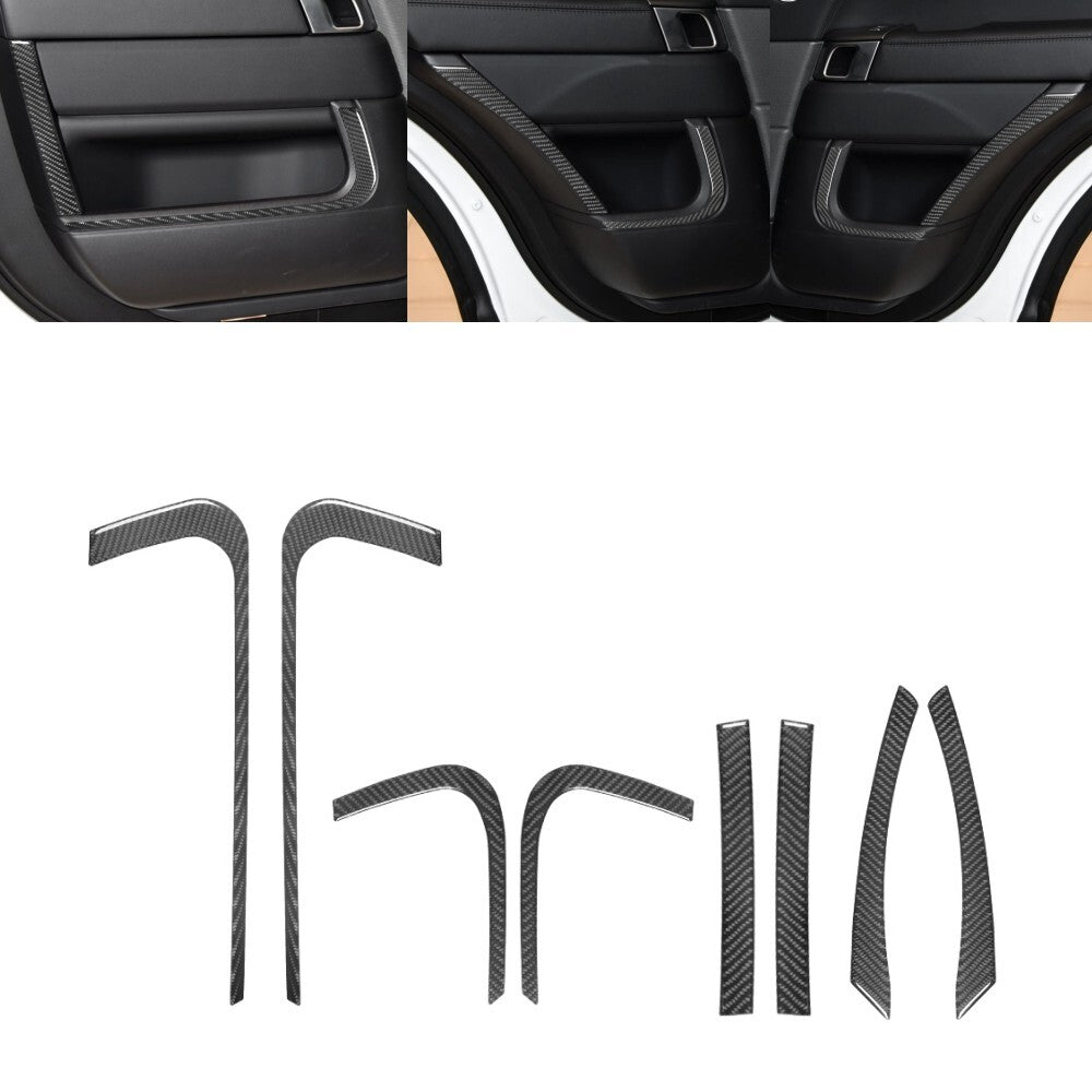 Carbon Fiber Automatic Transmission Panel Cover Trim for Fiat 500L 2014-2017 v