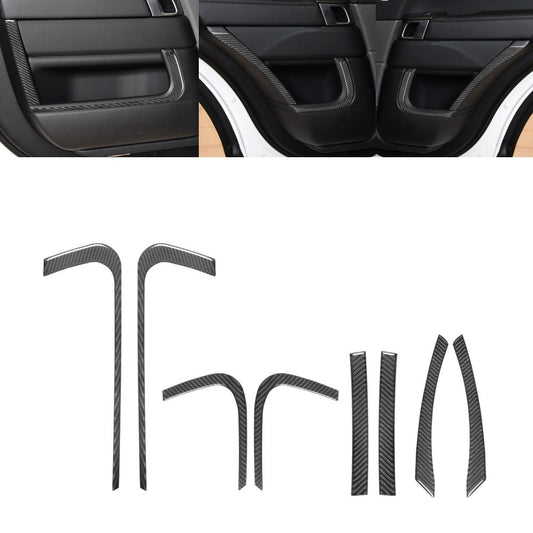 Carbon Fiber Automatic Transmission Panel Cover Trim for Fiat 500L 2014-2017 v