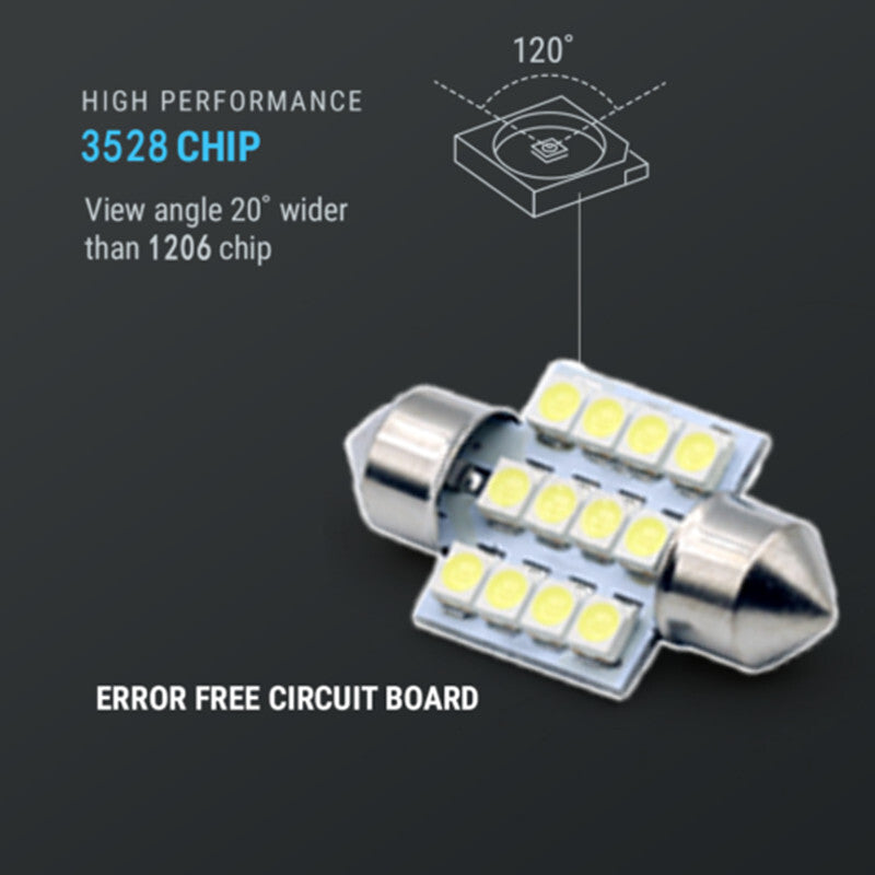 20pcs LED Interior Lights Bulbs Kit Car Trunk Dome License Plate Lamps