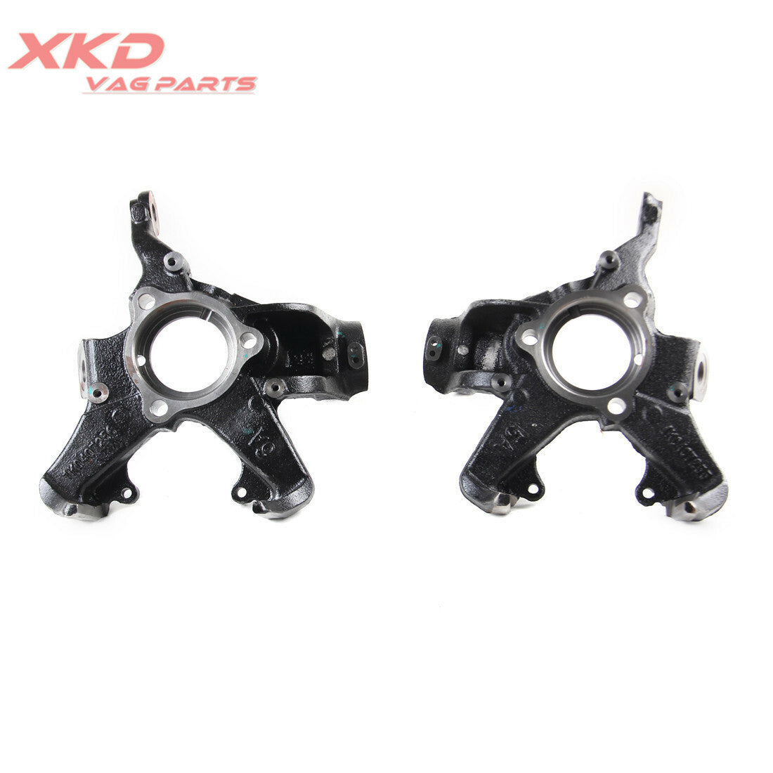 pair of wheel bearing housings with brake brackets suitable for golf caddies 1K0407256T