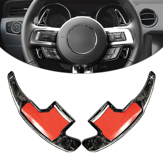 Steering Wheel Paddle Shifter Extension  for ford  for Mustang 2015-2021 Carbon Fiber Q