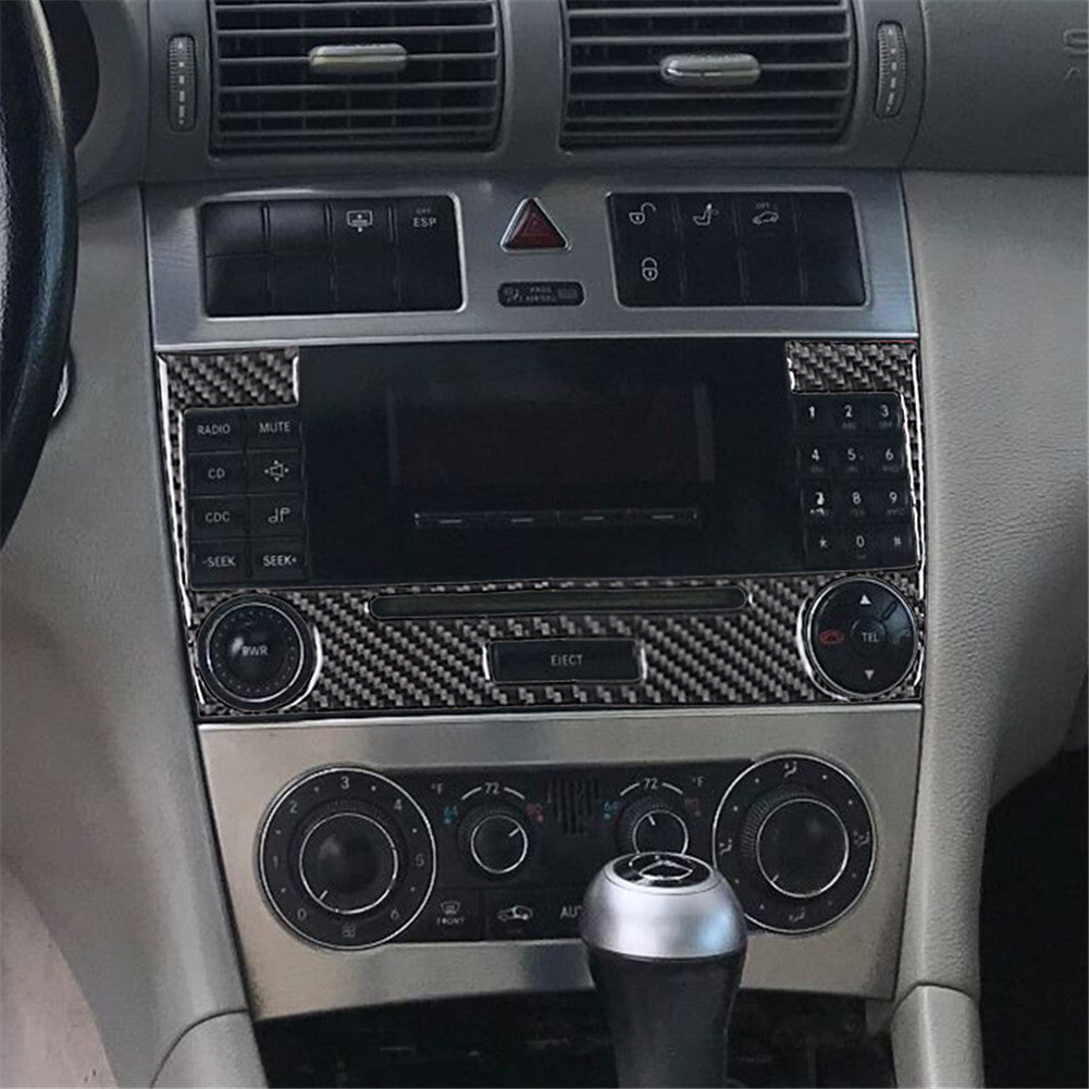 Carbon Fiber Console Panel Cover for Mercedes Benz C-Class W203 C320 2005-07