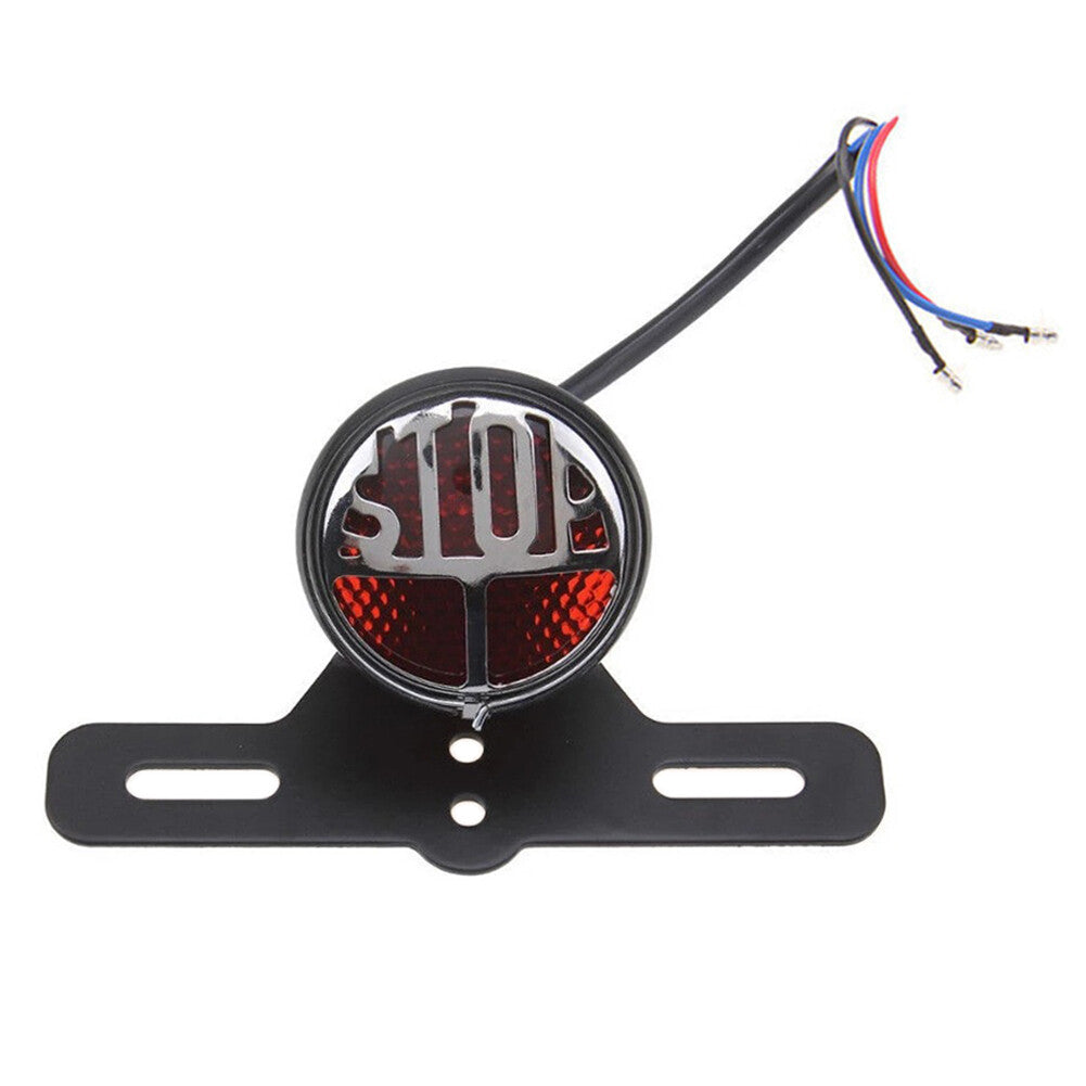 Stop Vintage License Plate Mount Tail Brake Light for Harley Bobber Chopper R ne