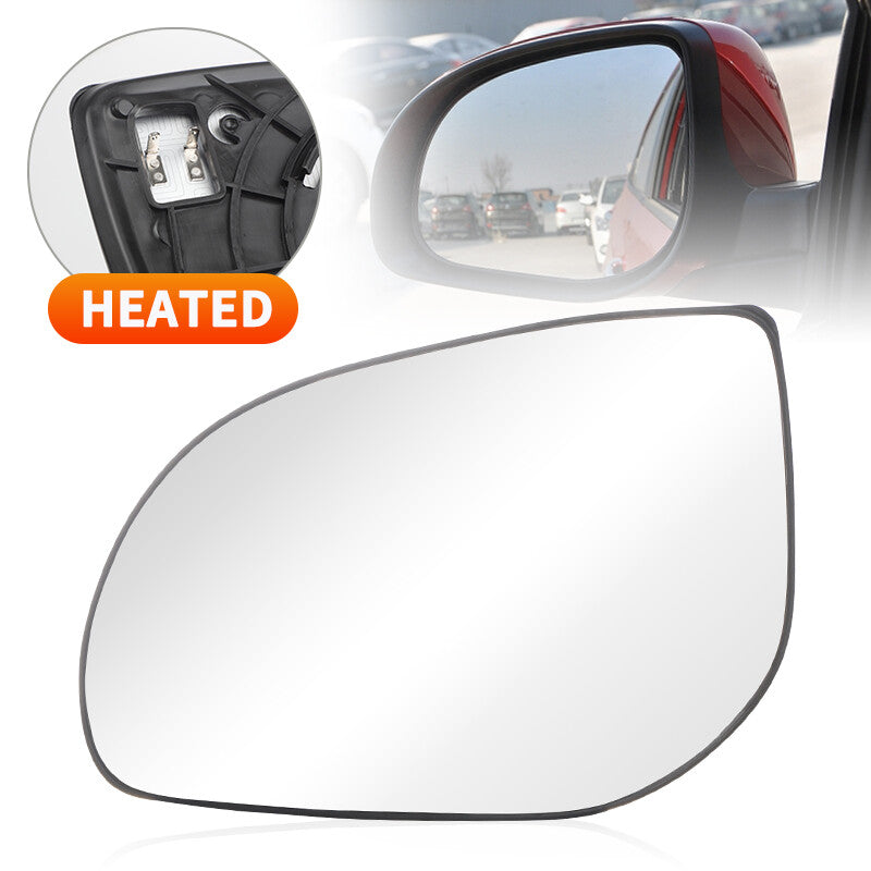 Left Driver Side Heated Mirror Glass Fit for Hyundai i20 2008-2013 i10 2011-2013