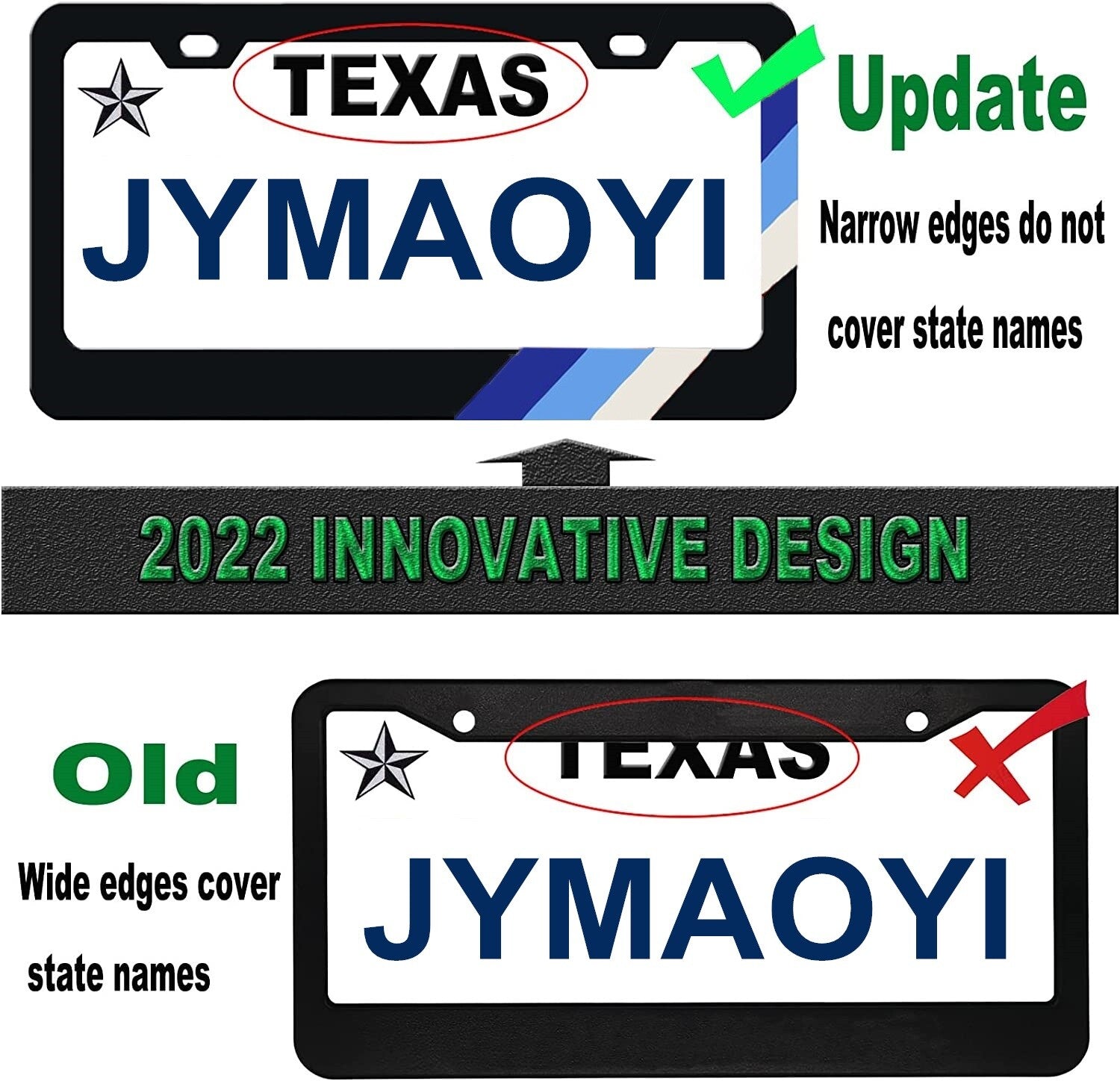 Tricolor license plate label frame cover for Highlander RAV4 - n