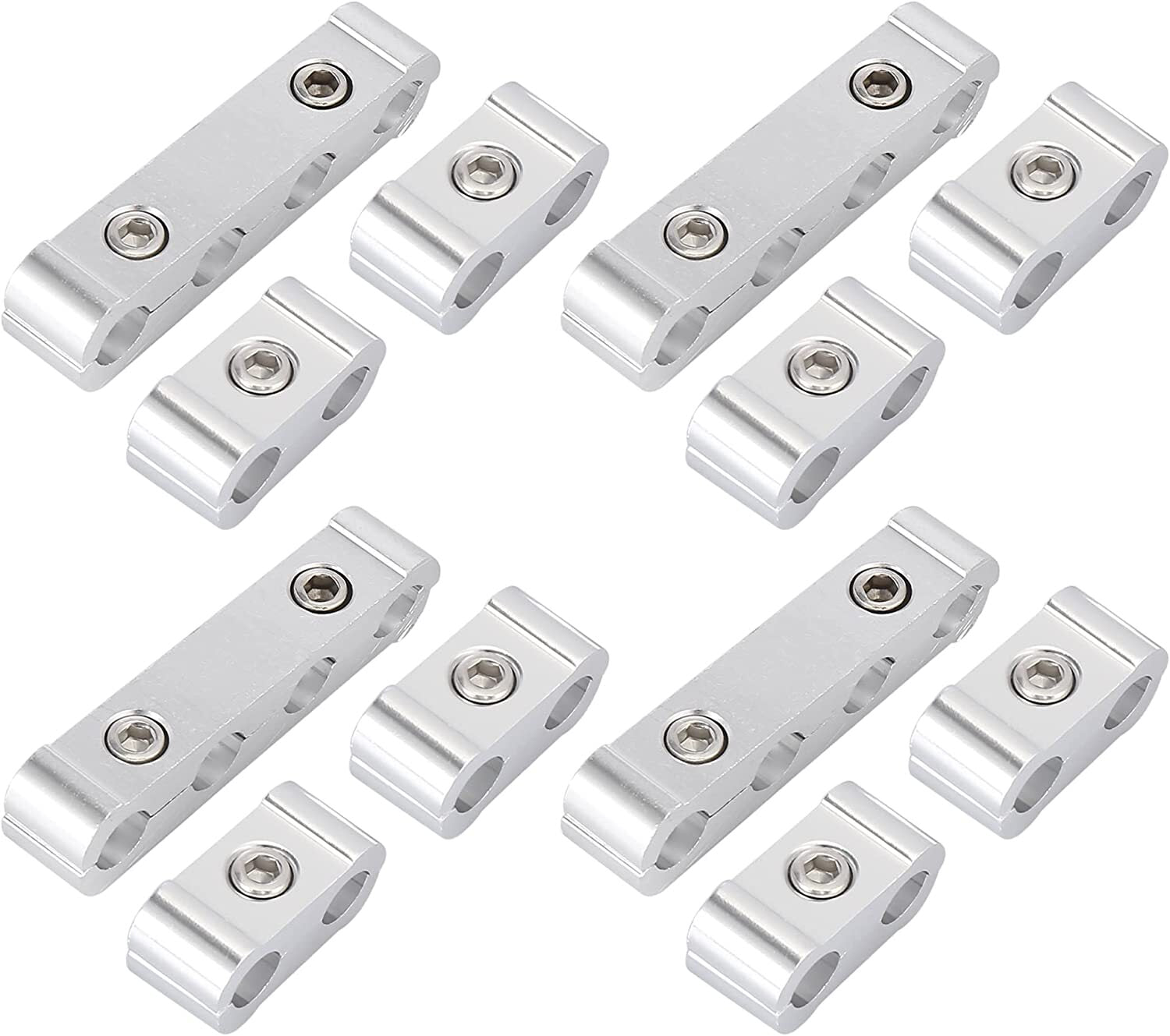 4 sets of 8mm car engine spark plug wire splitters, loom dividers, and storage clips